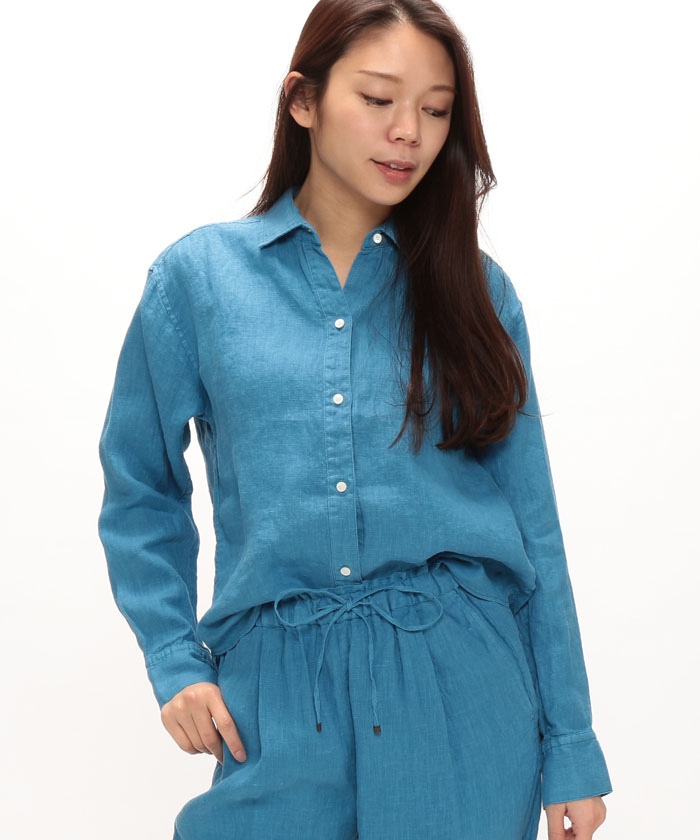 MICA&DEAL(マイカアンドディール) washed linen shirt
