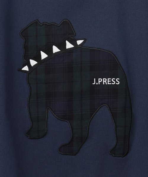 J.PRESS MENS(J．プレス　メンズ)/【UNISEX】ファブリックワッペンブルドックTシャツ/img08