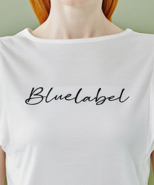 BLUE LABEL CRESTBRIDGE(BLUE LABEL CRESTBRIDGE)/【オンラインストア限定】バイオシルケットスムースフリルスリーブロゴTシャツ/img04