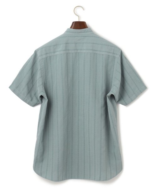 J.PRESS MENS(J．プレス　メンズ)/【HYBRID LINEN】ドビーストライプ バンドカラーラガーシャツ/img08