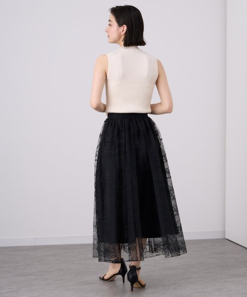 セール】 アナイ(ANAYI) |カリグラフィーチュールギャザー スカート  