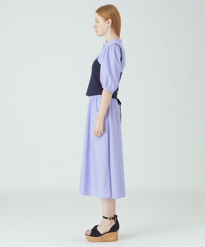 Blue Lab:EZUMi】ニットビスチェシャツドレス(505303327)｜阪急百貨店