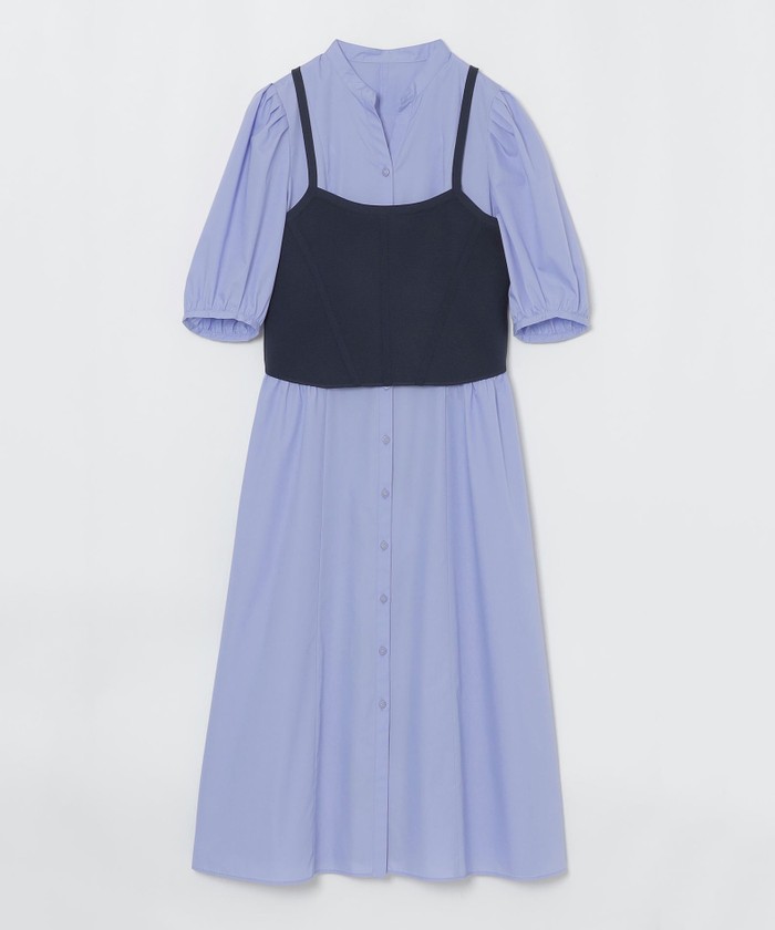 Blue Lab:EZUMi】ニットビスチェシャツドレス(505303327)｜阪急百貨店