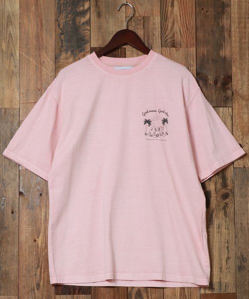 marukawa shonan(marukawa shonan)/【MRU/エムアールユー】別注 ピグメント サーフプリントTシャツ 半袖 メンズ Tシャツ カジュアル トップス ビンテージ風/img05