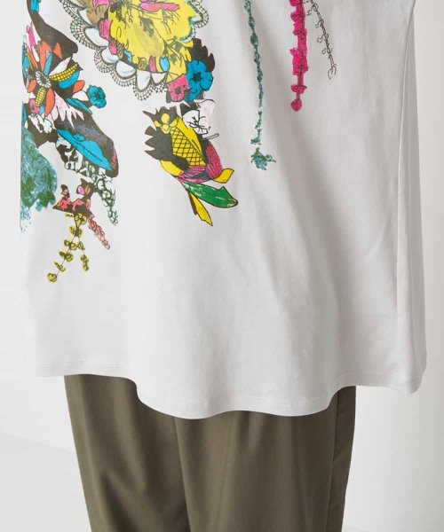 HIROKO BIS(ヒロコビス)/【洗える】パラリンアートチュニックTシャツ（Floris）/img10