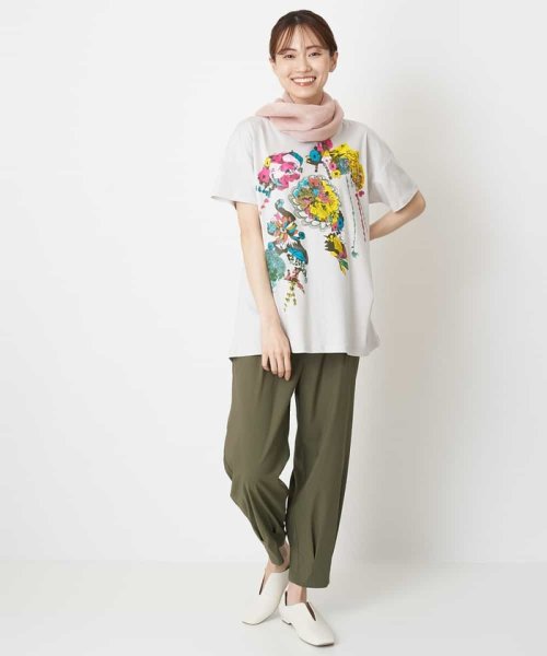HIROKO BIS(ヒロコビス)/【洗える】パラリンアートチュニックTシャツ（Floris）/img13