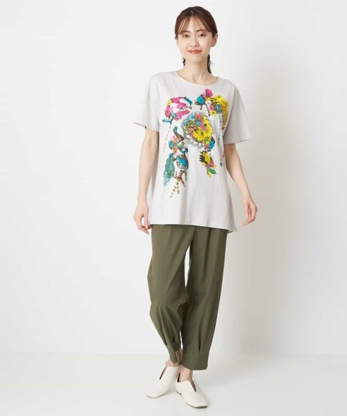HIROKO BIS(ヒロコビス)/【洗える】パラリンアートチュニックTシャツ（Floris）/img14