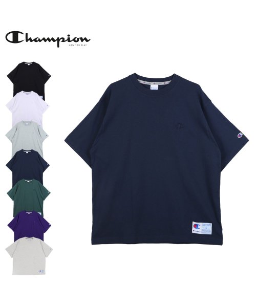CHAMPION(チャンピオン)/チャンピオン Champion Tシャツ 半袖 メンズ SHORT SLEEVE T－SHIRT ブラック ホワイト グレー ネイビー グリーン パープル 黒 /img01
