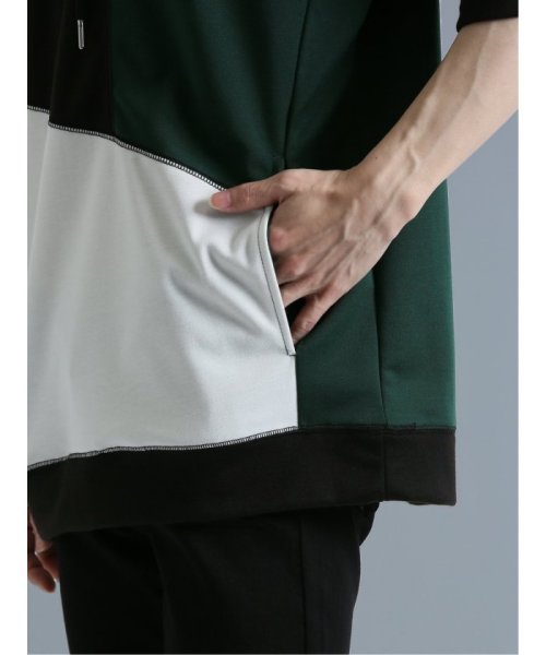 semanticdesign(セマンティックデザイン)/配色切替 半袖プルパーカー 半袖 メンズ Tシャツ カットソー カジュアル インナー ビジネス ギフト プレゼント/img08