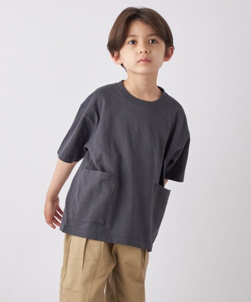 SHIPS any WOMEN(シップス　エニィ　ウィメン)/SHIPS any: ”COTTON USA” キャンプポケット クルーネック Tシャツ<KIDS>/img04