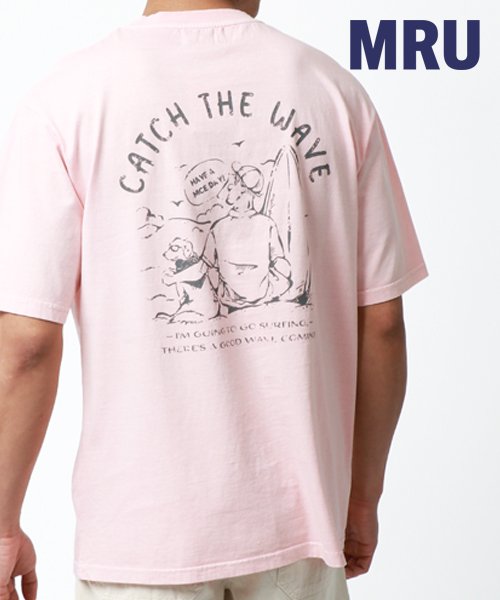 marukawa shonan(marukawa shonan)/【MRU/エムアールユー】別注 ピグメント サーフプリントTシャツ 半袖 メンズ Tシャツ カジュアル トップス ビンテージ風/img38