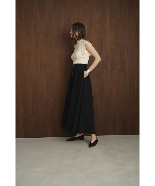 CLANE(クラネ)/W FACE FRONT ZIP FLARE SKIRT/img08