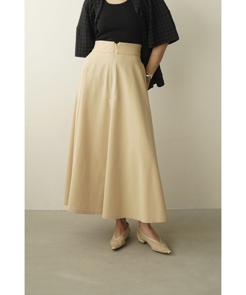 CLANE(クラネ)/W FACE FRONT ZIP FLARE SKIRT/img35