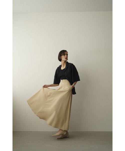 CLANE(クラネ)/W FACE FRONT ZIP FLARE SKIRT/img37