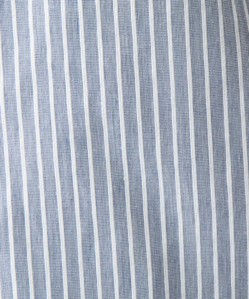 NARA CAMICIE(ナラカミーチェ)/ストレッチストライプフリル衿半袖シャツ/img09