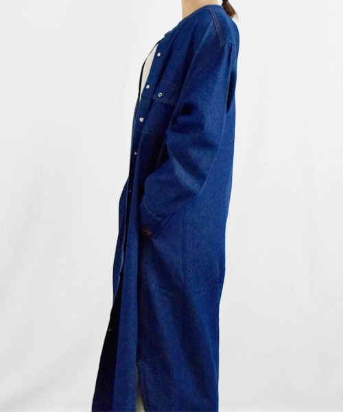 ARGO TOKYO(アルゴトウキョウ)/『2023REnew』Denim Shirt One－piece 29008　再販アイテム　デニムシャツワンピース　デニムシャツ　シャツワンピース　デニムワンピ/img04