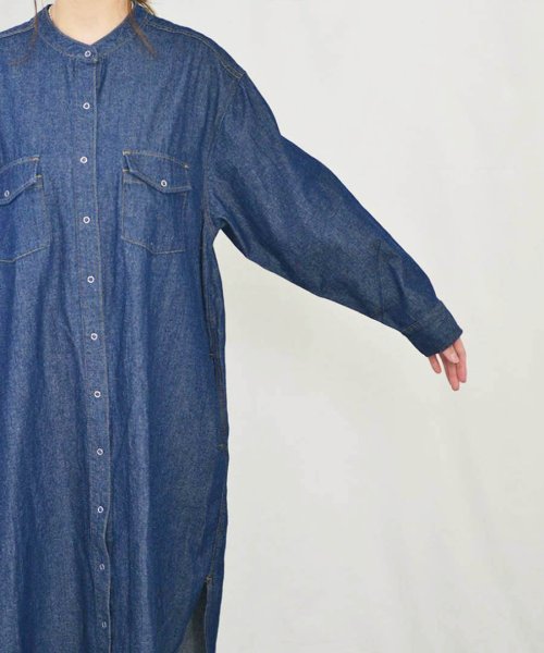 ARGO TOKYO(アルゴトウキョウ)/『2023REnew』Denim Shirt One－piece 29008　再販アイテム　デニムシャツワンピース　デニムシャツ　シャツワンピース　デニムワンピ/img49