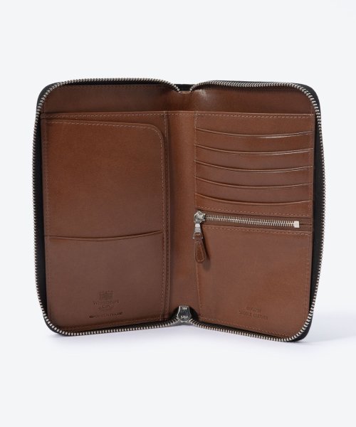 Whitehouse Cox(ホワイトハウスコックス)/ホワイトハウスコックス Whitehouse Cox ES1090 長財布 ZIP ROUND TRAVEL WALLET メンズ 財布 トラベルウォレット ロ/img07