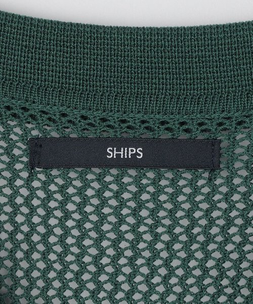 SHIPS MEN(シップス　メン)/*SHIPS:〈手洗い可能〉12ゲージ リラックスフィット メッシュ ニット ポロ カーディガン/img28