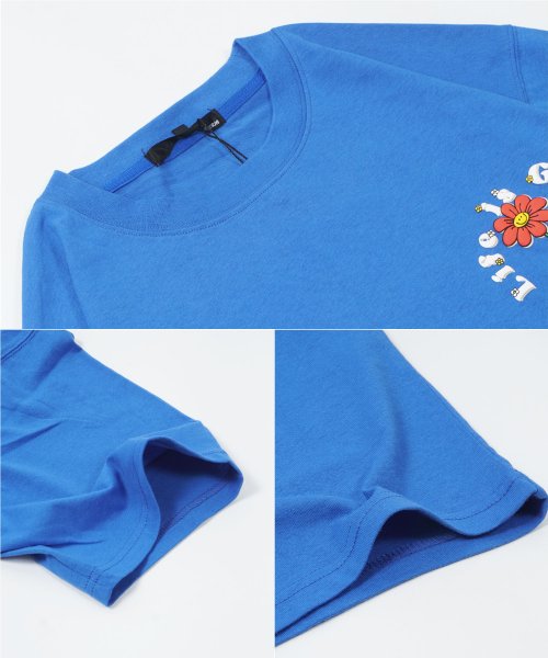 1111clothing(ワンフォークロージング)/オーバーサイズ Tシャツ メンズ ビッグTシャツ レディース クルーネック 花柄 半袖Tシャツ 綿100% イラスト ワンポイント バックプリント グラフィティ/img04