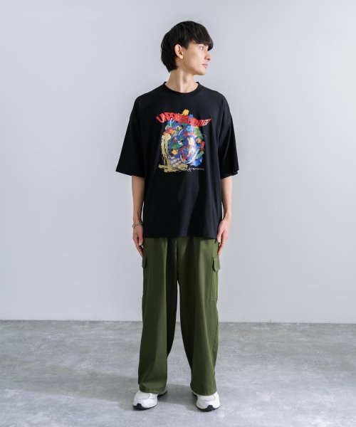 Rocky Monroe(ロッキーモンロー)/Tシャツ 半袖 刺繍 プリント カットソー メンズ レディース ビッグシルエット オーバーサイズ ゆったり ルーズ ワイド クルーネック TC天竺 カジュアル /img47