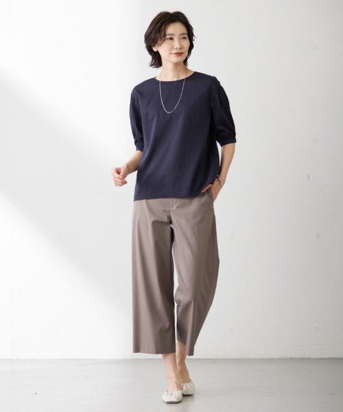 J.PRESS LADIES（LARGE SIZE）(J．プレス　レディス（大きいサイズ）)/【WEB限定カラーあり・洗える】ラミーポプリン ボリュームスリーブ ブラウス/img09