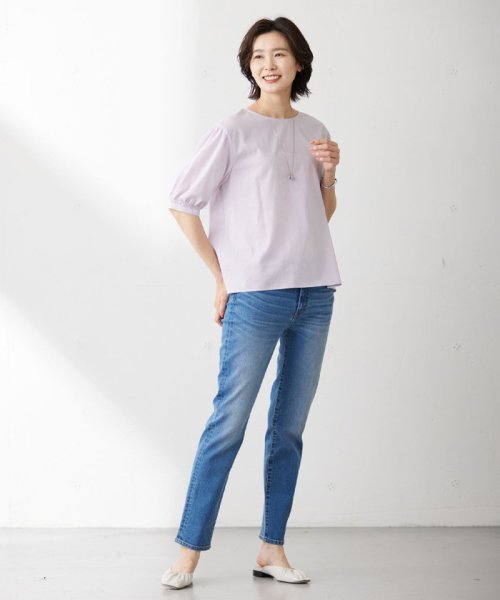 J.PRESS LADIES（LARGE SIZE）(J．プレス　レディス（大きいサイズ）)/【WEB限定カラーあり・洗える】ラミーポプリン ボリュームスリーブ ブラウス/img10