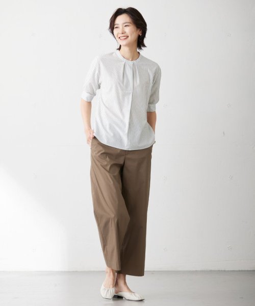 J.PRESS LADIES（LARGE SIZE）(J．プレス　レディス（大きいサイズ）)/【洗える】ウェザーバイオエアフロー ワイド パンツ/img07