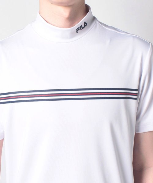 FILAGOLF(フィラゴルフ（メンズ）)/【ゴルフ】ECOスムース モックネックTシャツ衿巾4cm メンズ/img13
