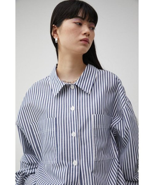 AZUL by moussy(アズールバイマウジー)/RELATECH COTTON LOOSE SHIRT/img10