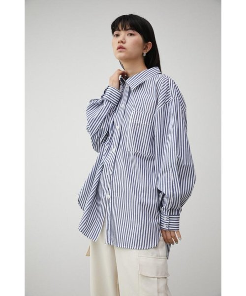 AZUL by moussy(アズールバイマウジー)/RELATECH COTTON LOOSE SHIRT/img11
