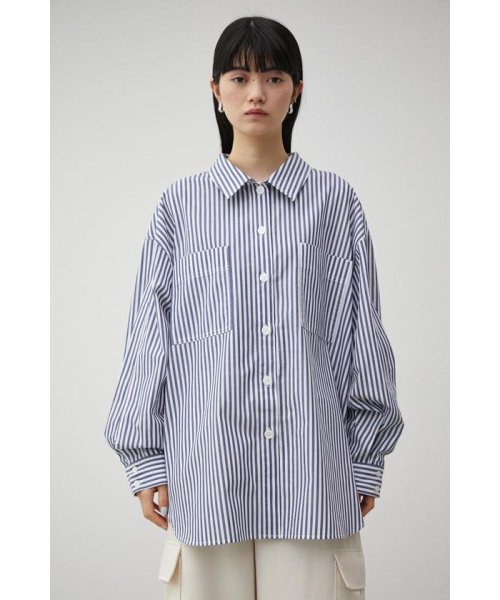 AZUL by moussy(アズールバイマウジー)/RELATECH COTTON LOOSE SHIRT/img13