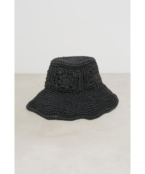 AZUL by moussy(アズールバイマウジー)/OPENWORK KNITTING MESH HAT/img01