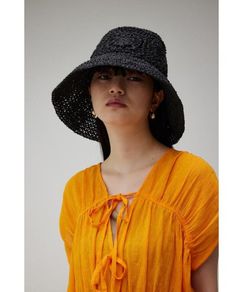 AZUL by moussy(アズールバイマウジー)/OPENWORK KNITTING MESH HAT/img07