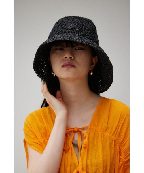 AZUL by moussy(アズールバイマウジー)/OPENWORK KNITTING MESH HAT/img08