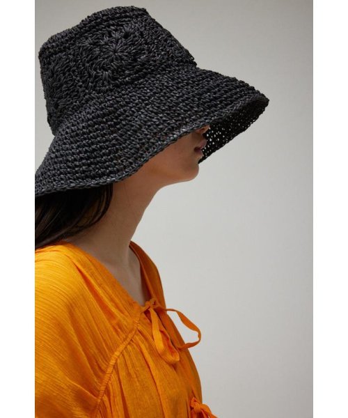 AZUL by moussy(アズールバイマウジー)/OPENWORK KNITTING MESH HAT/img09