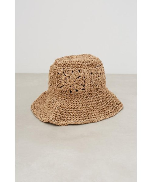 AZUL by moussy(アズールバイマウジー)/OPENWORK KNITTING MESH HAT/img13