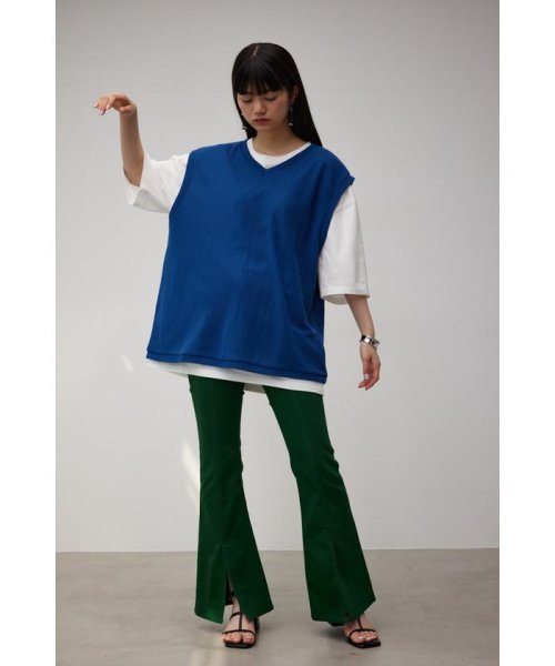 AZUL by moussy(アズールバイマウジー)/V－NECK VEST SET TEE/img36