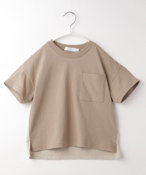 THE SHOP TK（KID）(ザ　ショップ　ティーケー（キッズ）)/【100－140】ストライプドッキングTシャツ/img18