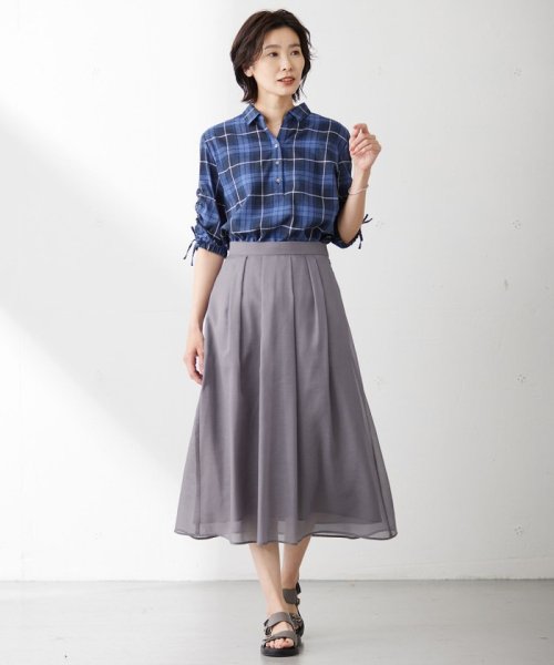 J.PRESS LADIES（LARGE SIZE）(J．プレス　レディス（大きいサイズ）)/【WEB限定カラーあり・洗える】 ブライトスパンボイル スカート/img05