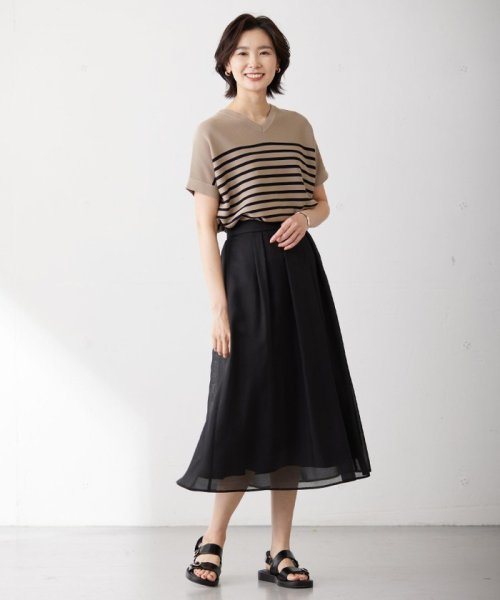 J.PRESS LADIES（LARGE SIZE）(J．プレス　レディス（大きいサイズ）)/【WEB限定カラーあり・洗える】 ブライトスパンボイル スカート/img06