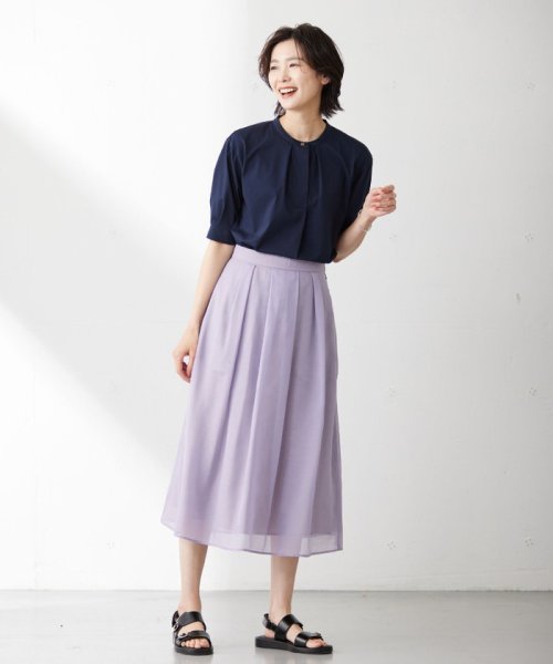 J.PRESS LADIES（LARGE SIZE）(J．プレス　レディス（大きいサイズ）)/【WEB限定カラーあり・洗える】 ブライトスパンボイル スカート/img16