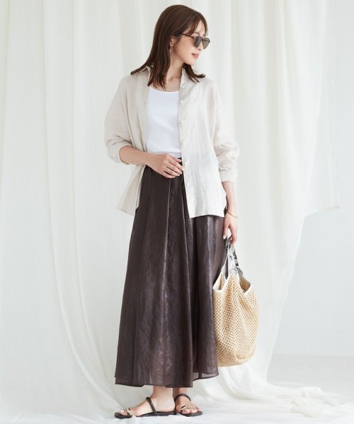 NIJYUSANKU(23区)/【CLASSY. 9月号掲載/WEB限定カラーあり】LIBECO ベーシック シャツ/img13