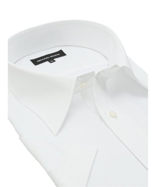 GRAND-BACK(グランバック)/【大きいサイズ】グランバック/GRAND－BACK 綿100％ 形態安定 セミワイドカラー 半袖 シャツ メンズ ワイシャツ ビジネス yシャツ 速乾 ノーアイ/img01