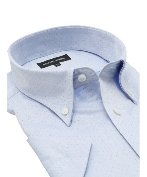 GRAND-BACK(グランバック)/【大きいサイズ】グランバック/GRAND－BACK 綿100％ 形態安定 ボタンダウン 半袖 シャツ メンズ ワイシャツ ビジネス yシャツ 速乾 ノーアイロン/img01