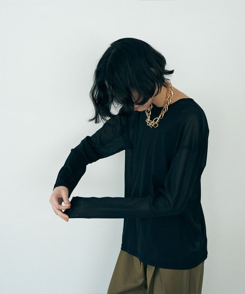 marjour(マージュール)/[NEW COLOR]SHEER TEE/img02