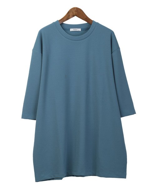 LUXSTYLE(ラグスタイル)/ジョーゼットBIGTシャツ/Tシャツ メンズ 半袖 5分袖 ビッグシルエット 無地 梨地 ジョーゼット/img08