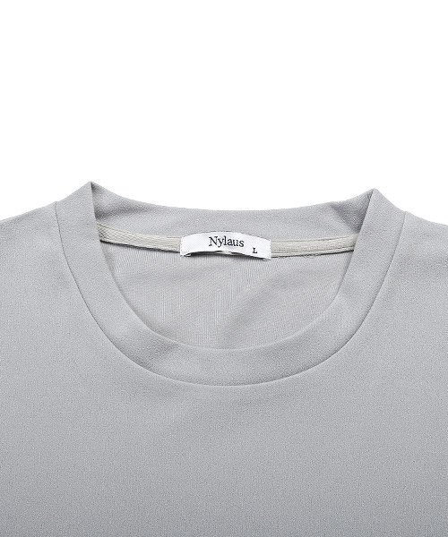 LUXSTYLE(ラグスタイル)/ジョーゼットBIGTシャツ/Tシャツ メンズ 半袖 5分袖 ビッグシルエット 無地 梨地 ジョーゼット/img15