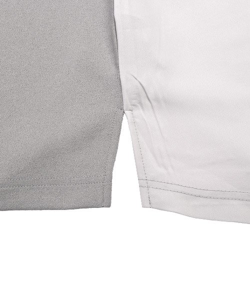 LUXSTYLE(ラグスタイル)/カットジョーゼット異素材切替Tシャツ/Tシャツ メンズ 半袖 切替 異素材 ジョーゼット メンズTシャツ カットソー/img20