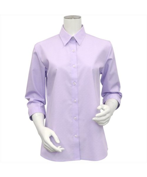 TOKYO SHIRTS(TOKYO SHIRTS)/形態安定 レギュラーカラー 七分袖 レディースシャツ 綿100%/img02